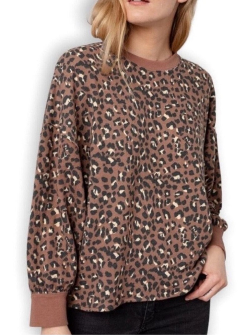 Rails‎ reeves mountain leopard sweatshirt